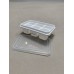 roavecsbe Reusable Plastic Ice Cube Mold with Lid – 6-Cube Tray for Perfect Ice Cubes