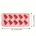 roavecsbe Silicone Heart-Shaped Ice Cube Mold – Flexible Tray for Creative Ice or Chocolate