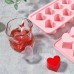 roavecsbe Silicone Heart-Shaped Ice Cube Mold – Flexible Tray for Creative Ice or Chocolate